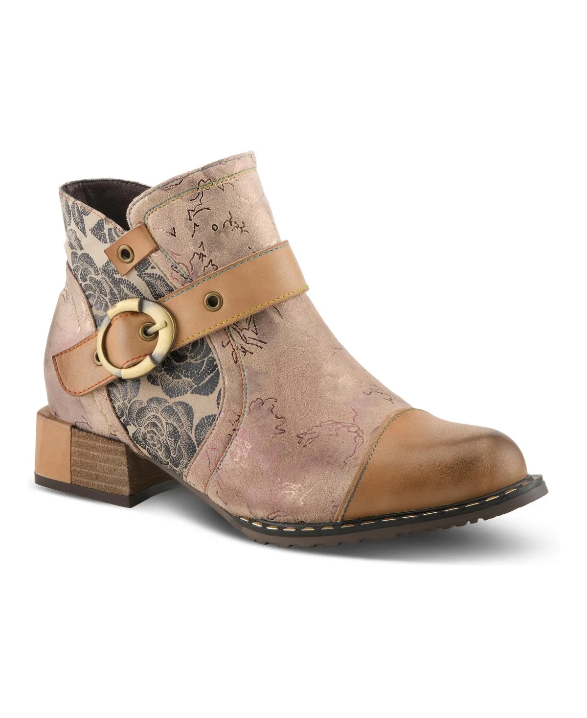 Sipperb Bootie with Hand-Painted Design by Lartiste