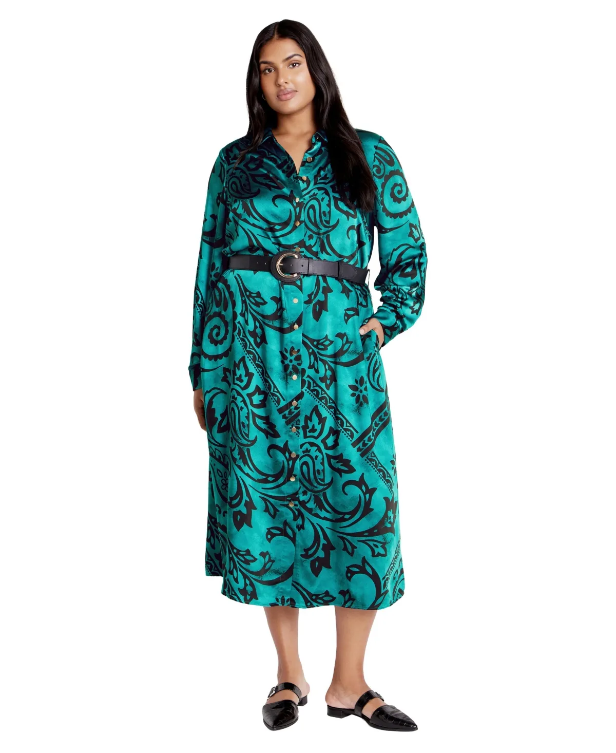 Sienna Print Dress by City Chic