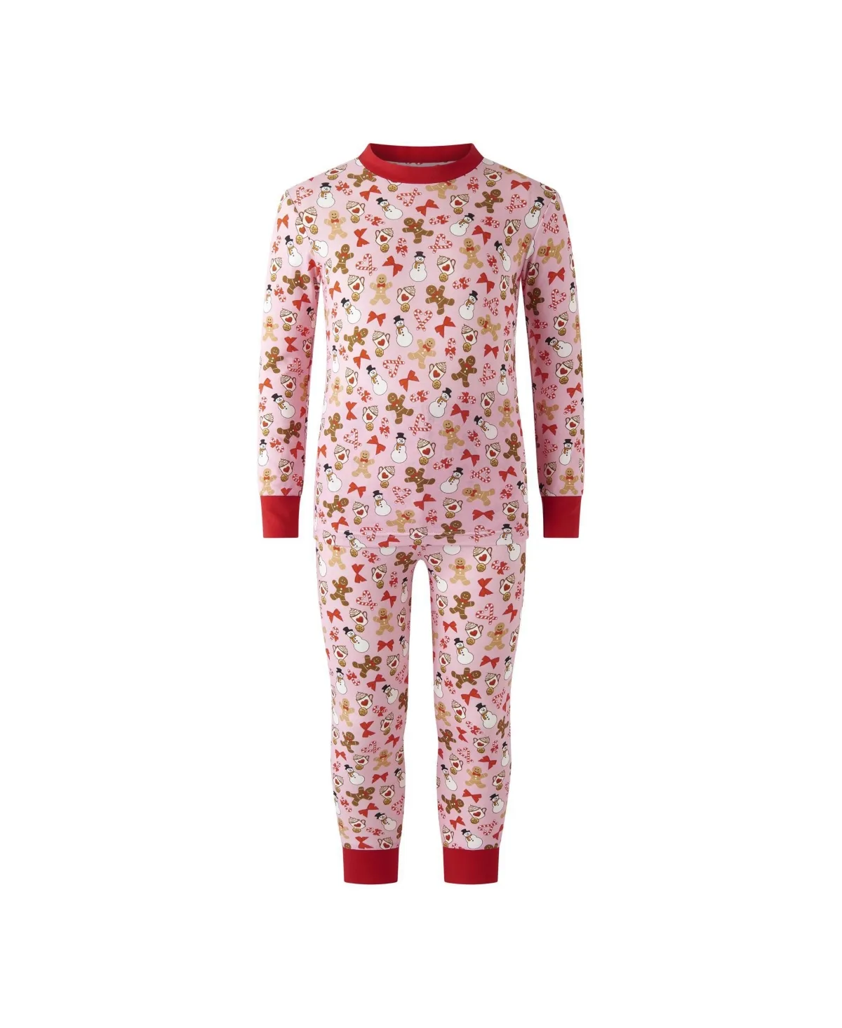Gingerbread Long-Sleeve Pajamas, 2-Piece Set by Rachel Riley