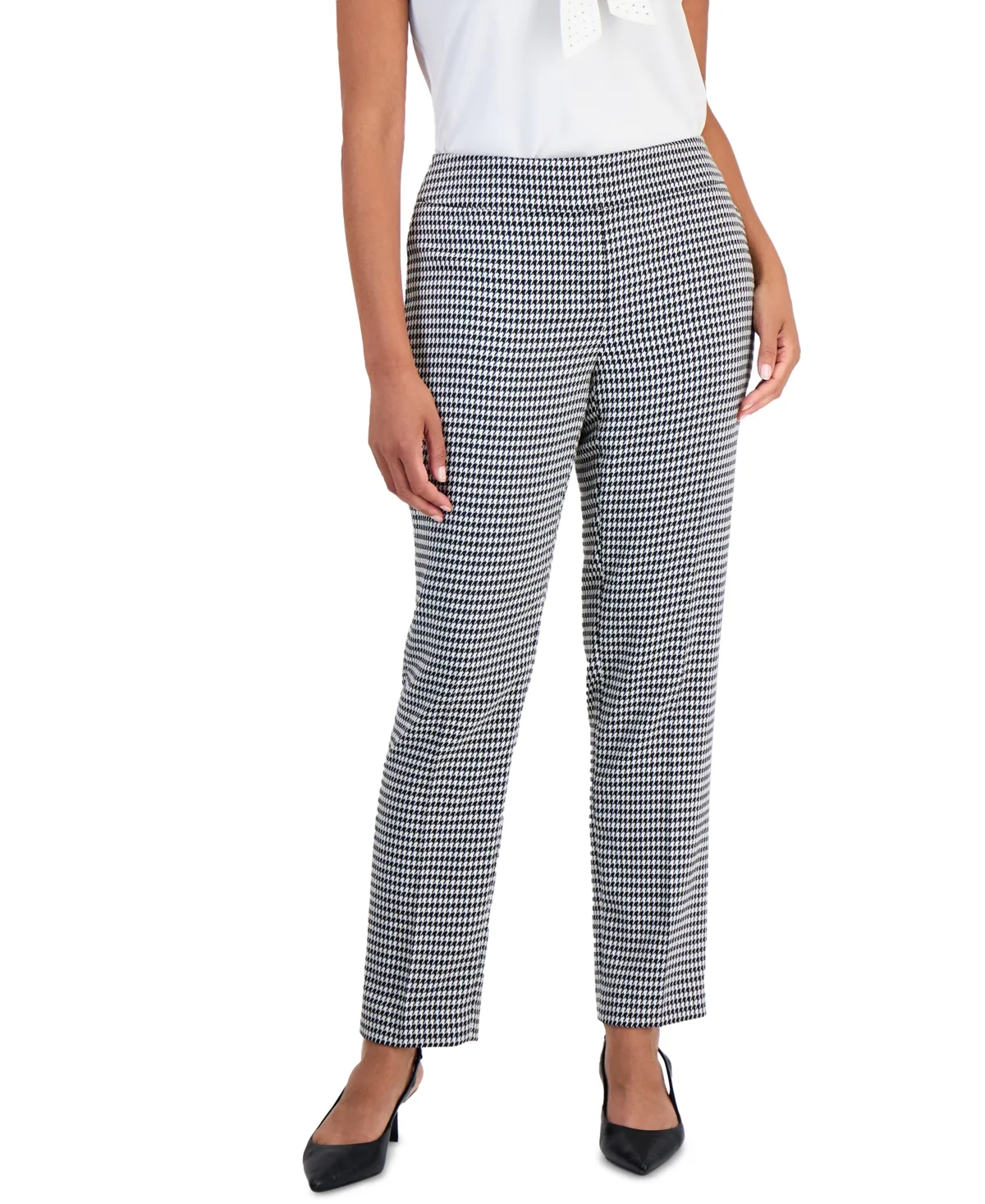 Houndstooth Slim Pants