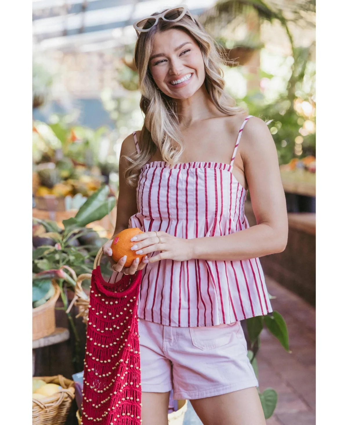 Dulce Square-Neck Sleeveless Tank by Petal and Pup