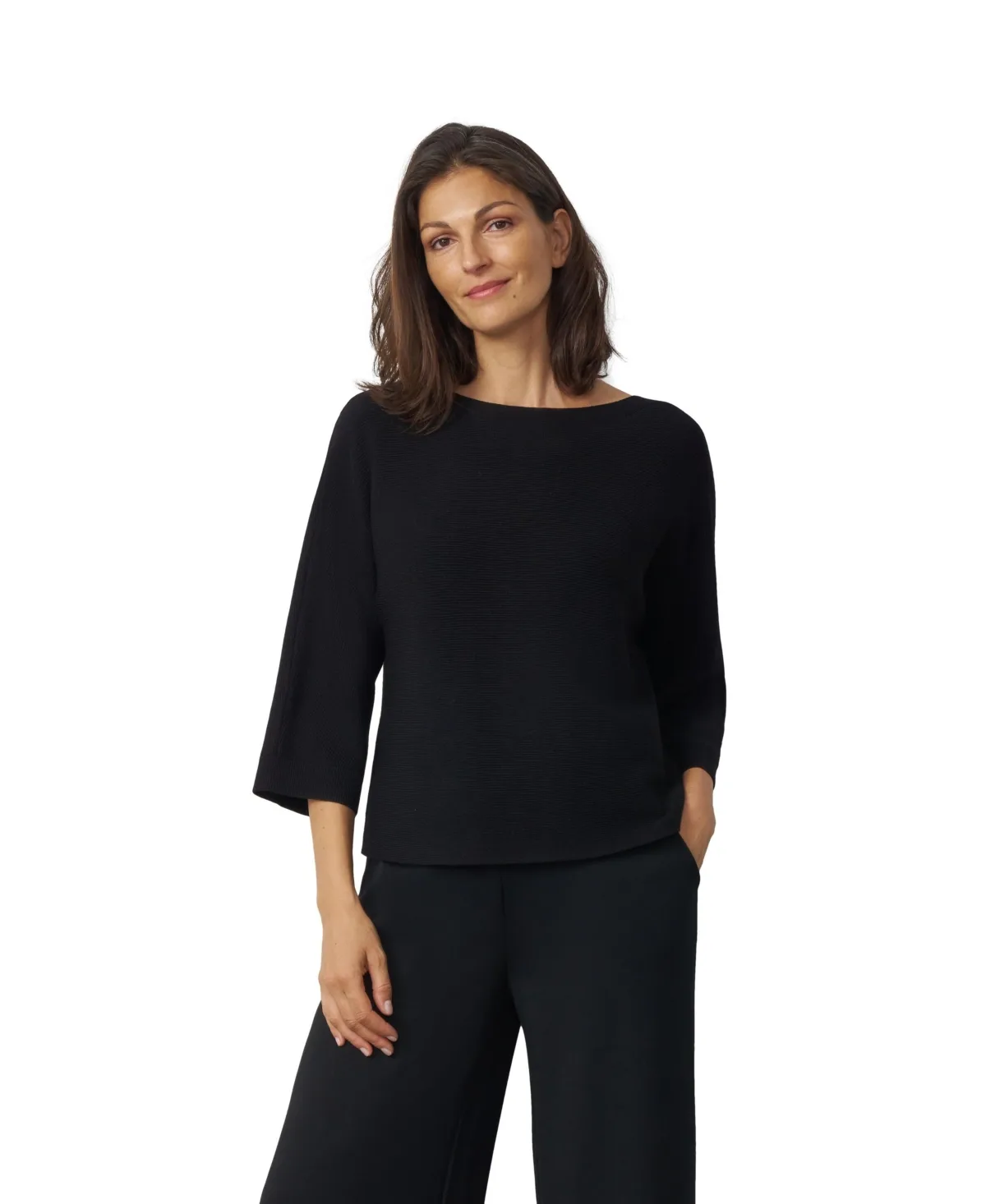 Boat Neck Dolman Sweater by Cable & Gauge