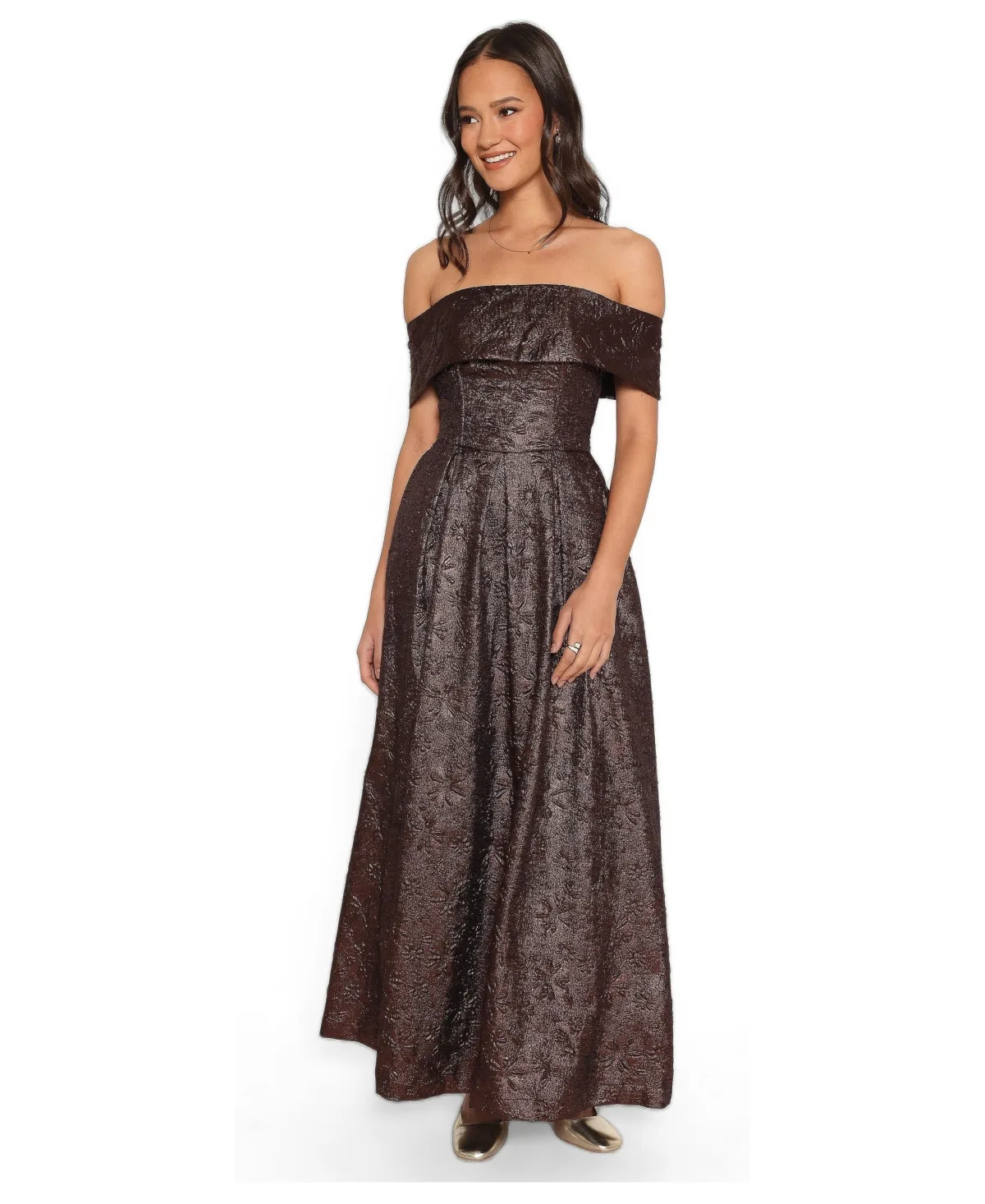 Aberdine Off-the-Shoulder Floral Maxi Dress by Petal and Pup