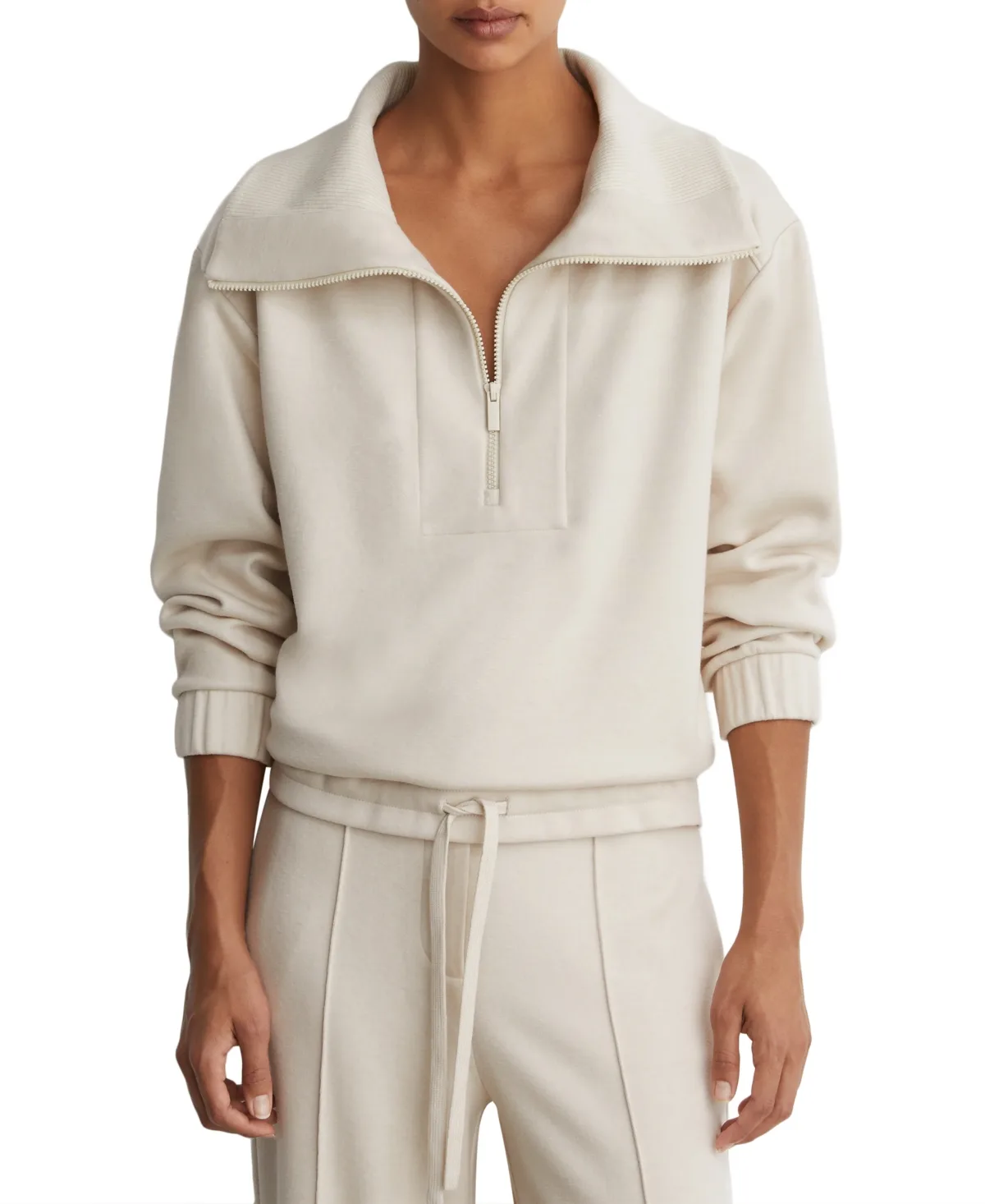 Layla Half-Zip Funnel-Neck Sweatshirt by Reiss