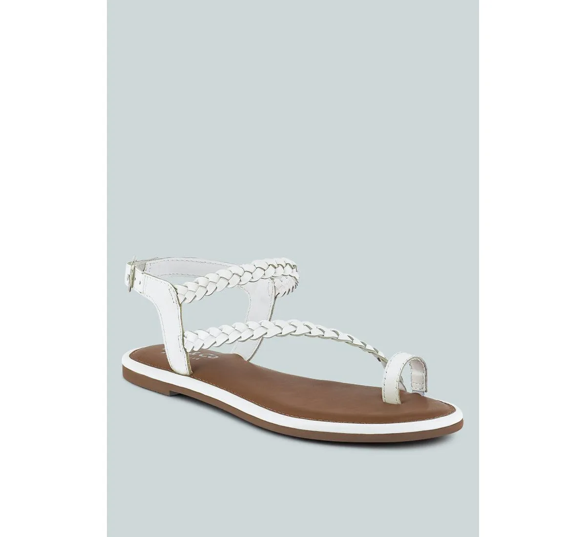 Stallone Braided Flat Sandals by Rag & Co