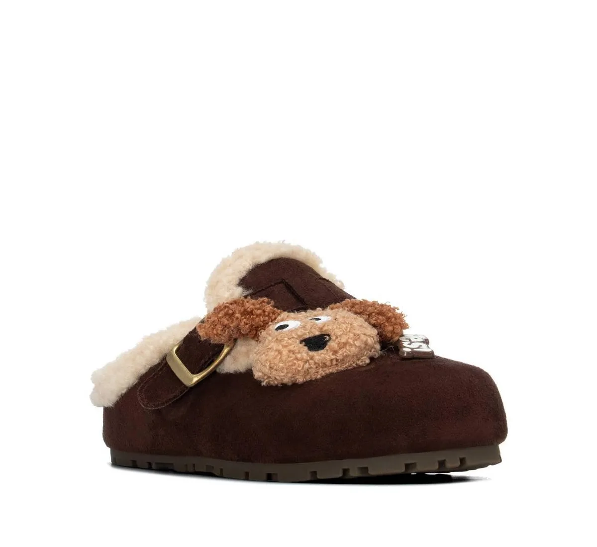 Faux Suede Round-Toe Clogs by Xti