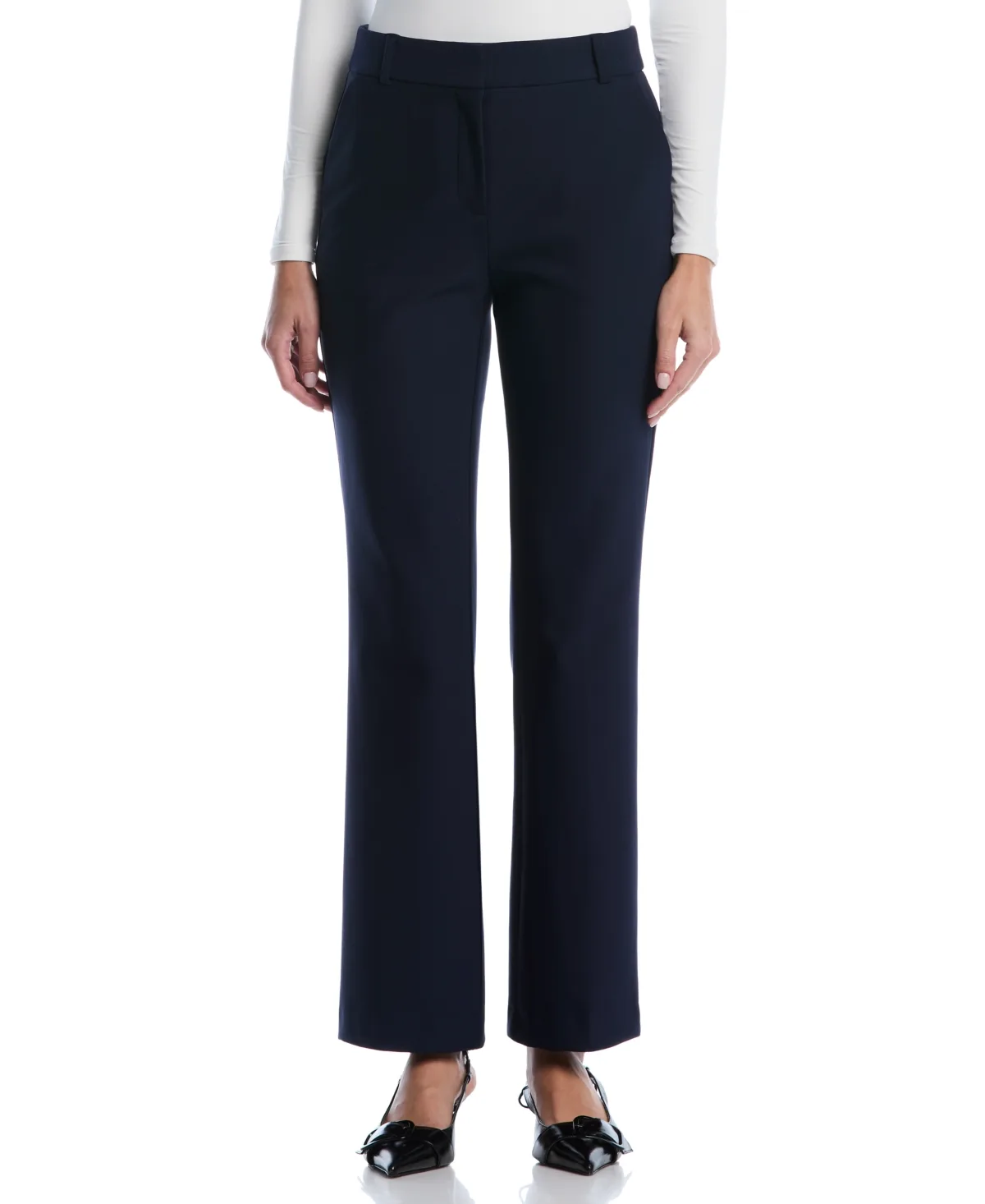 Mid-Rise Bootcut Pants