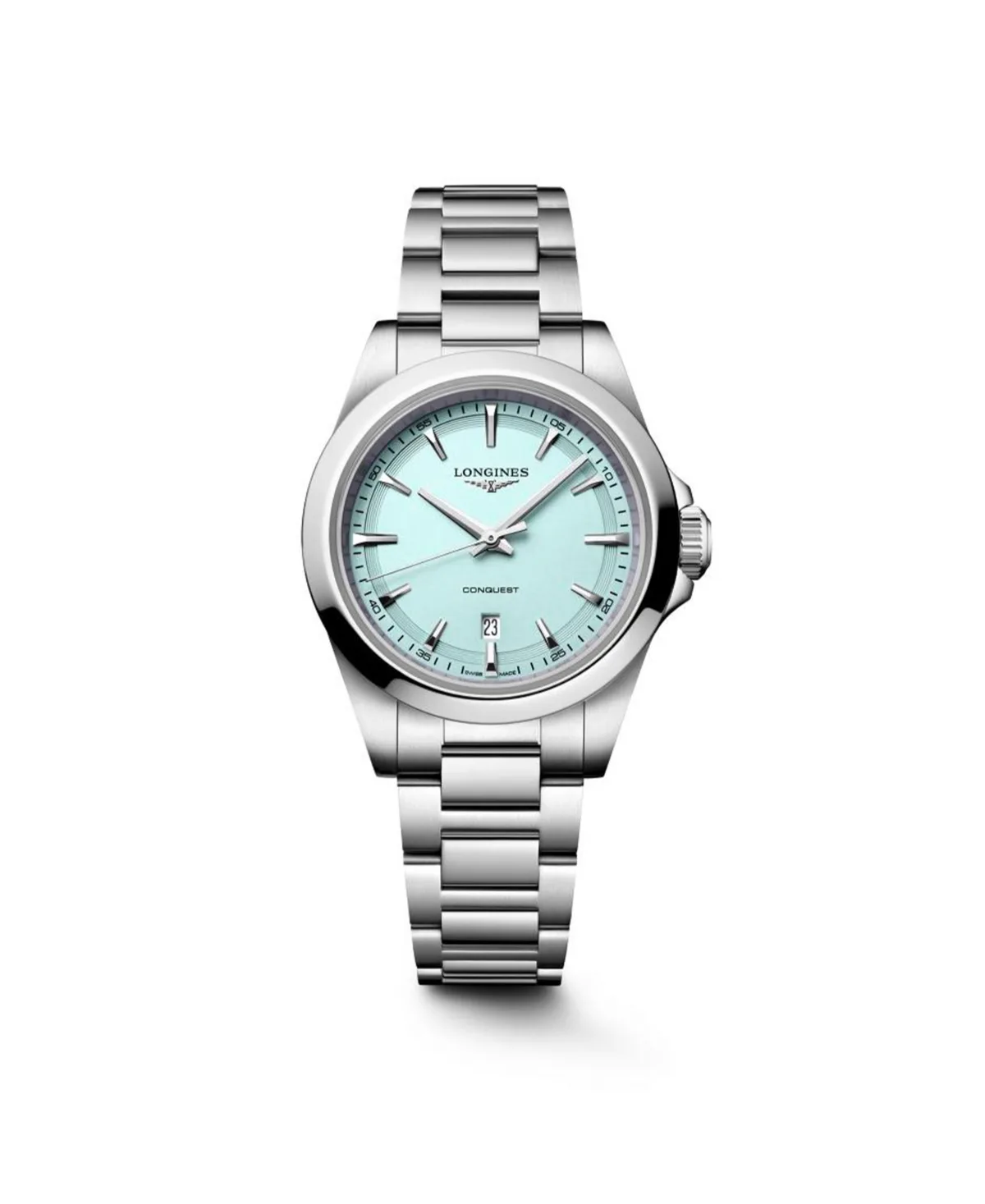 Conquest Silver Stainless Steel Strap Watch 30mm
