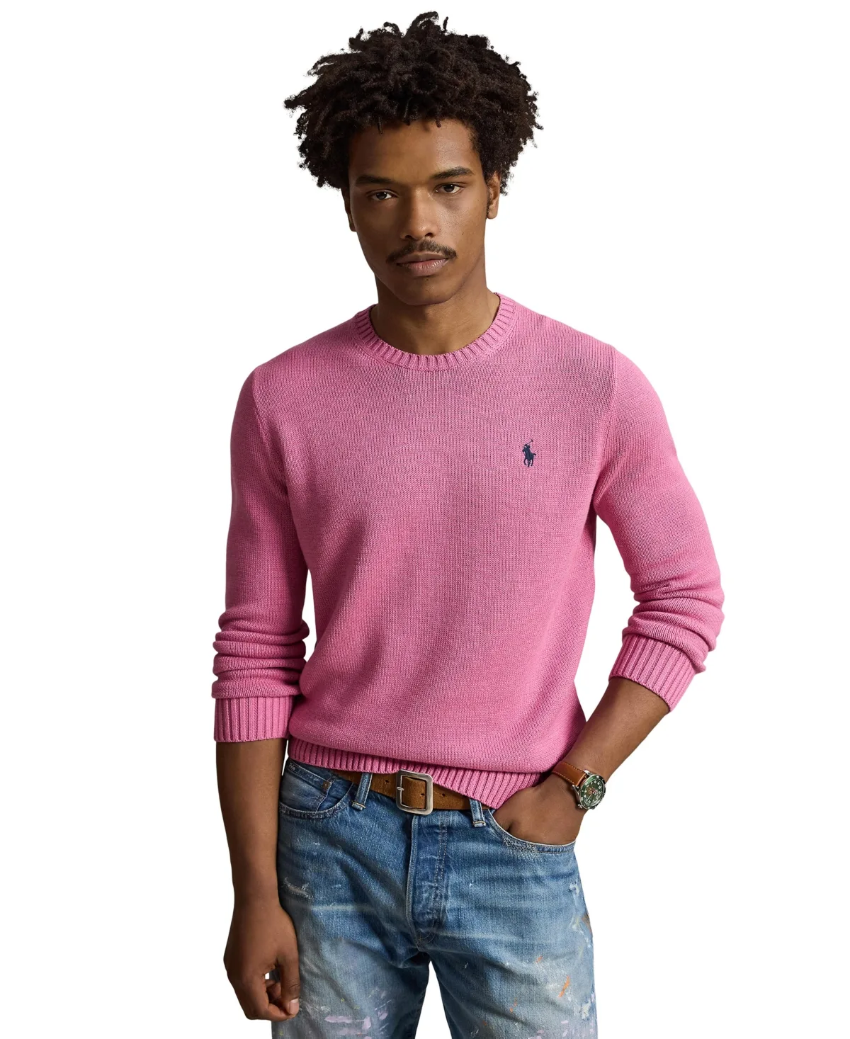 Cotton Crewneck Sweater by Polo Ralph Lauren