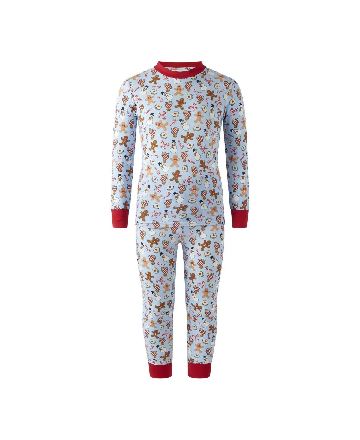 Gingerbread Long-Sleeve Pajamas by Rachel Riley