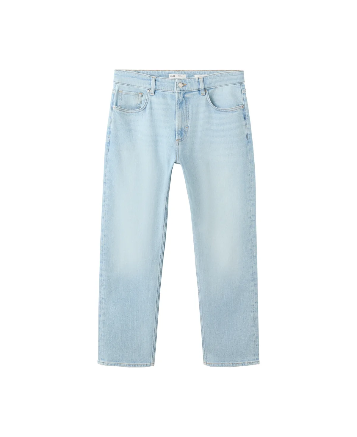 Ben Mid-Rise Tapered Cropped Jeans by Mango