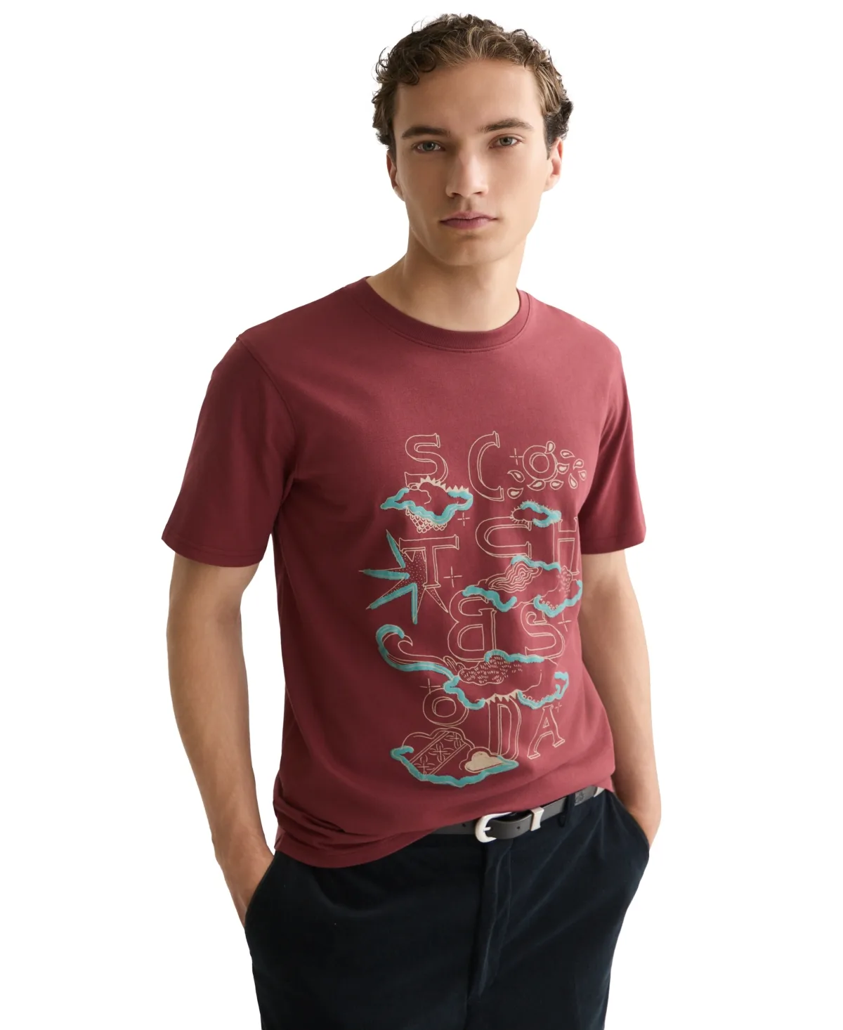 Front Artwork Regular-Fit T-Shirt by Scotch & Soda