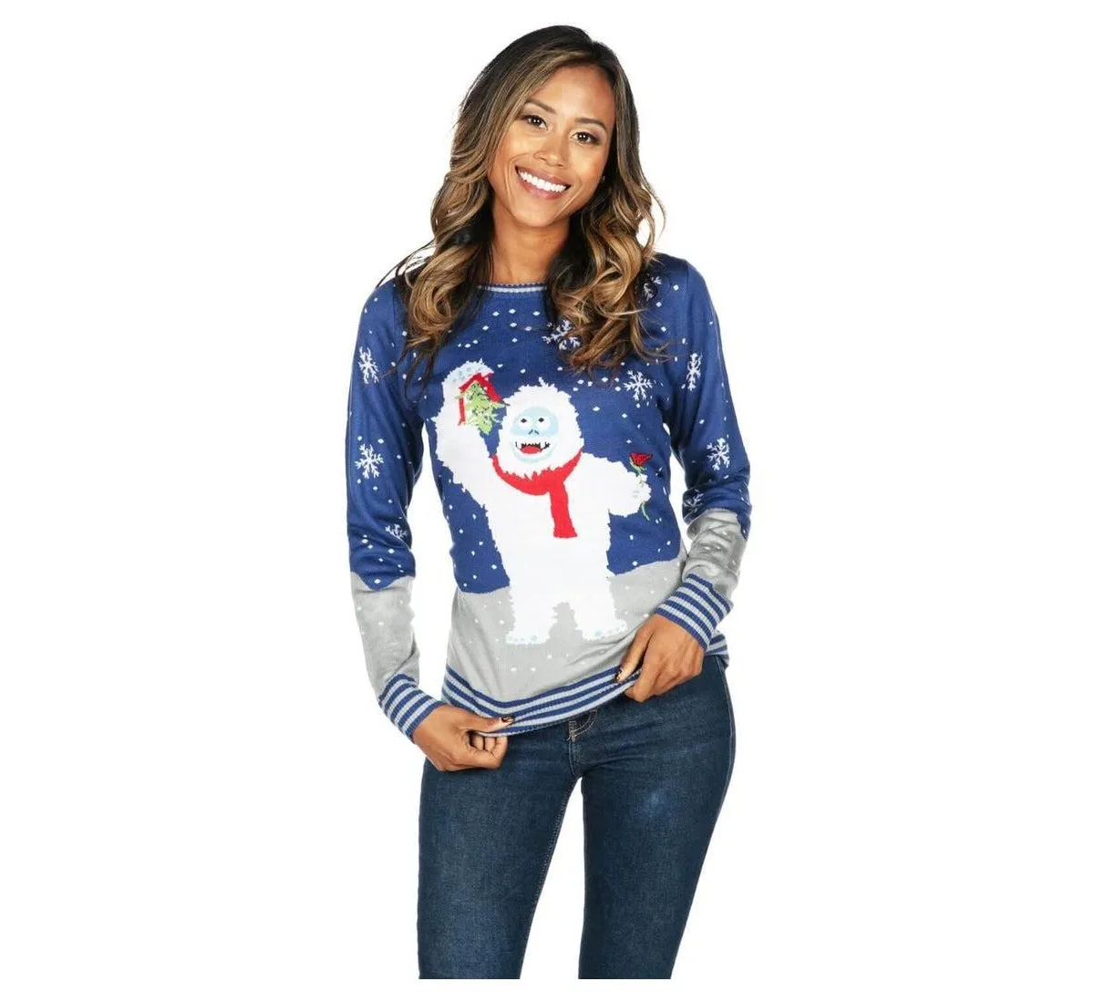 Santa Unicorn Holiday Ugly-Christmas Sweater by Tipsy Elves