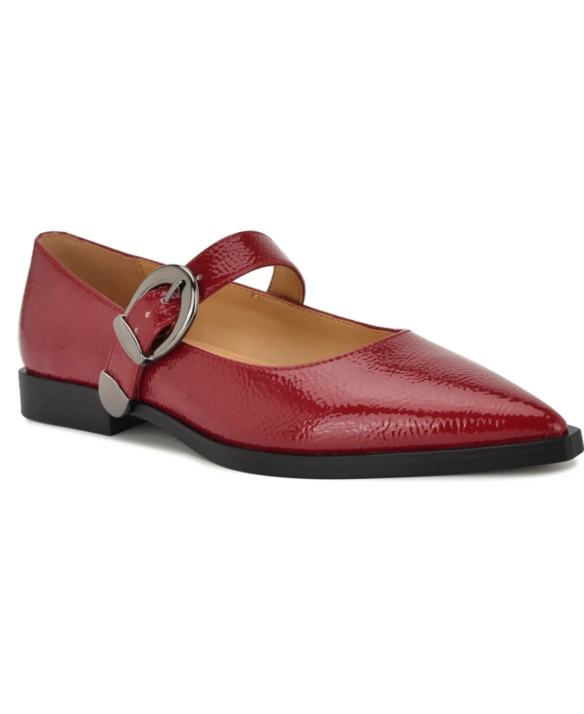 Katrel Mary Jane Pointy Toe Flats