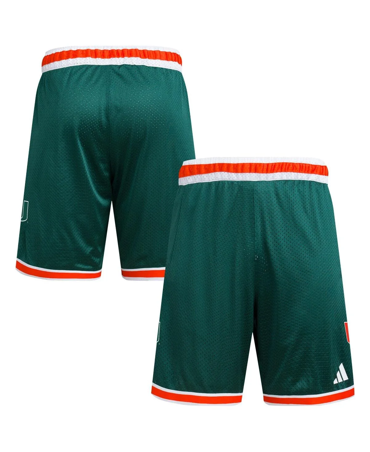 Miami Hurricanes Swingman Replica Basketball Shorts by adidas