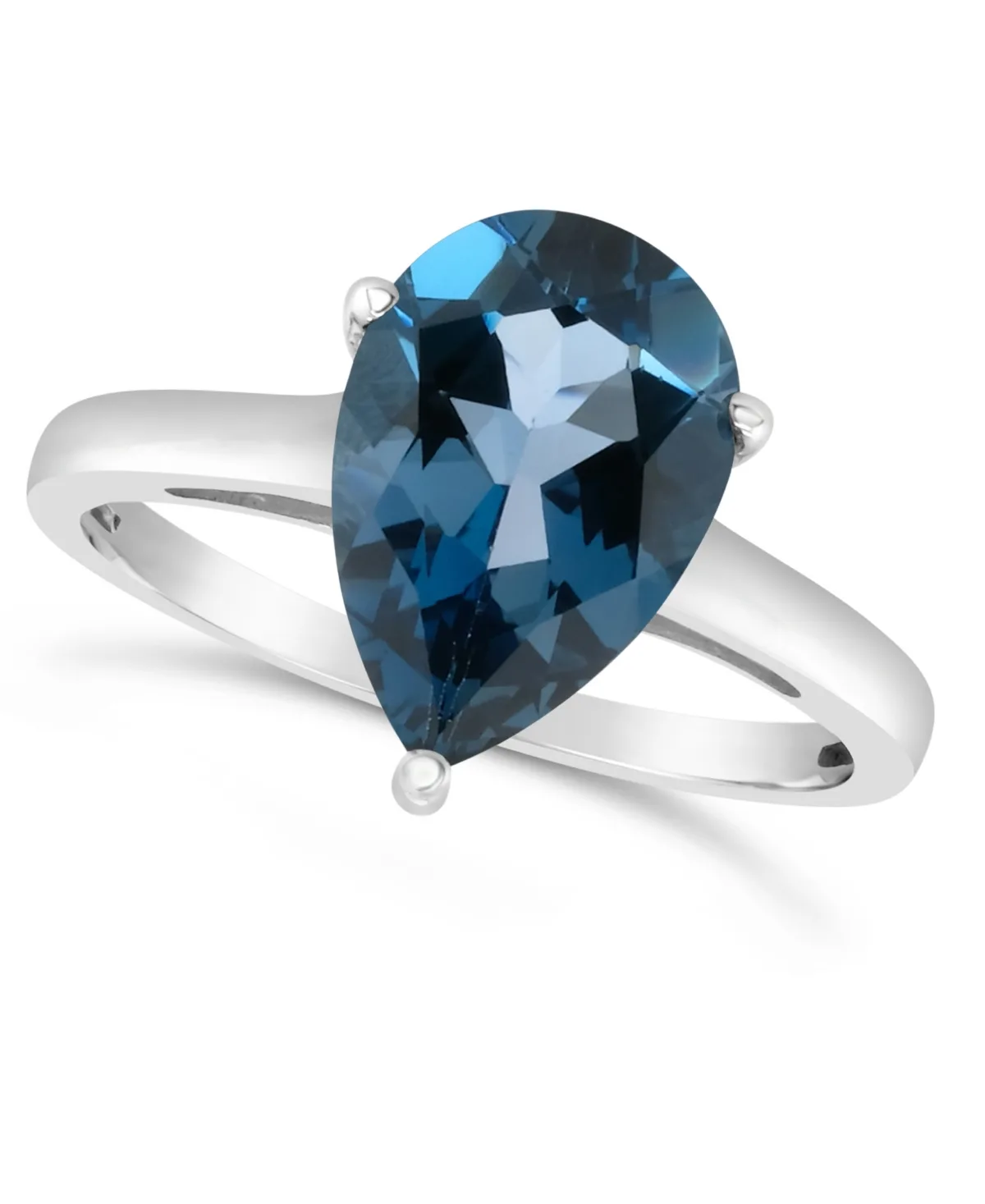 London Blue Topaz (3-1/3 ct. t.w.) Ring in Sterling Silver by Macy's