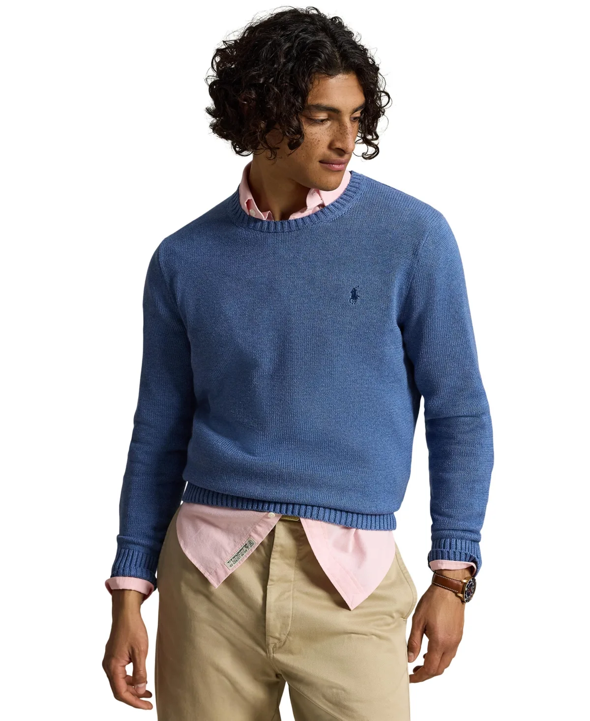 Cotton Crewneck Sweater by Polo Ralph Lauren