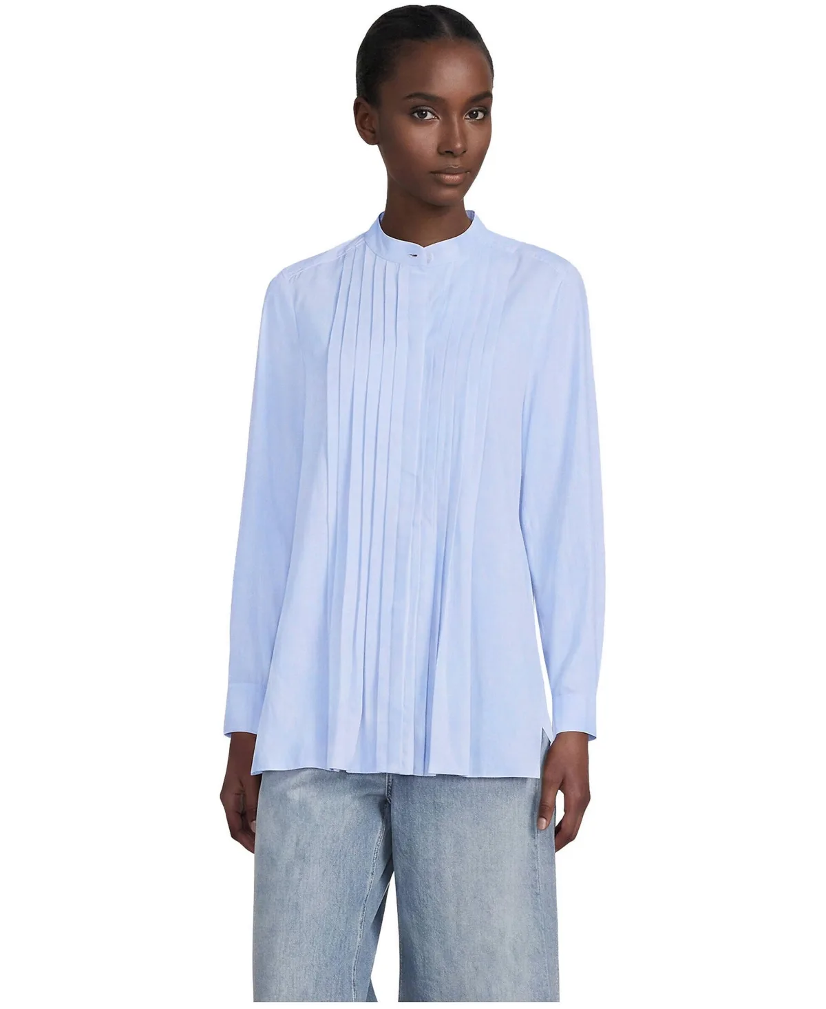 Relaxed Poplin Pintuck Shirt