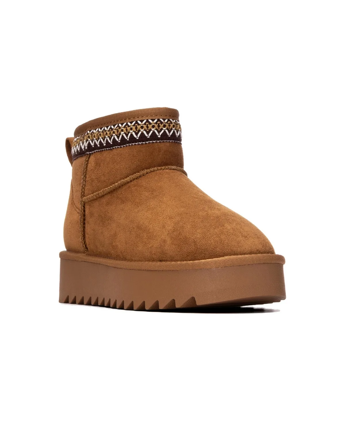 Platform Suede Ankle Booties by Xti