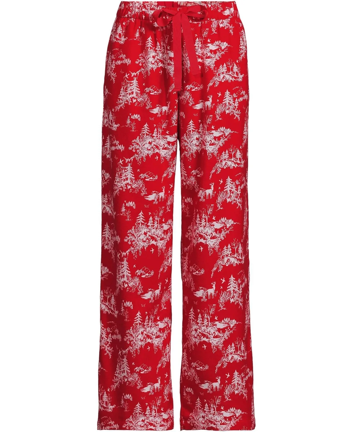Flannel Wide Leg Sleep Pants