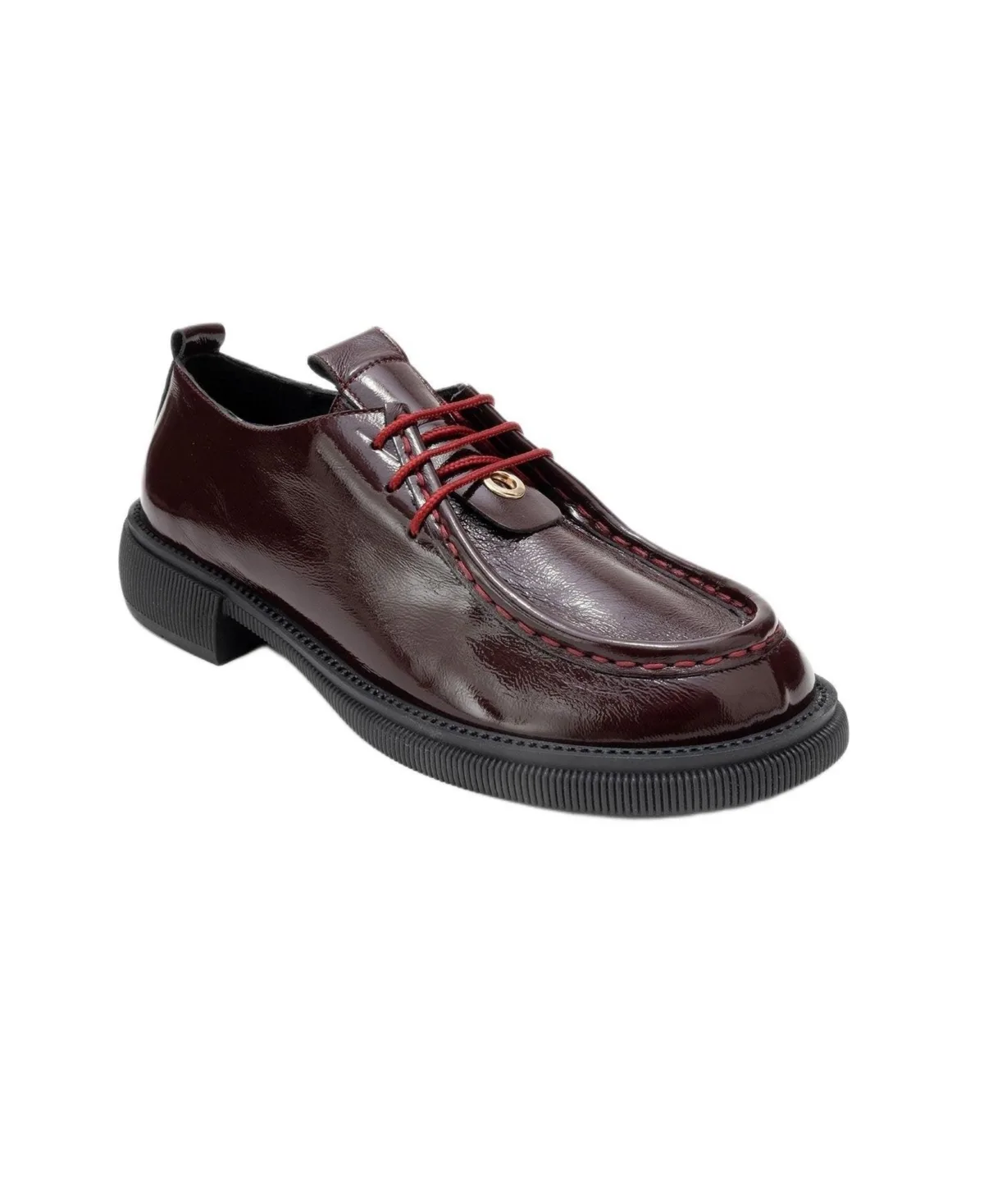 Band Leather Lace Up Loafer by Forever & Always Shoes