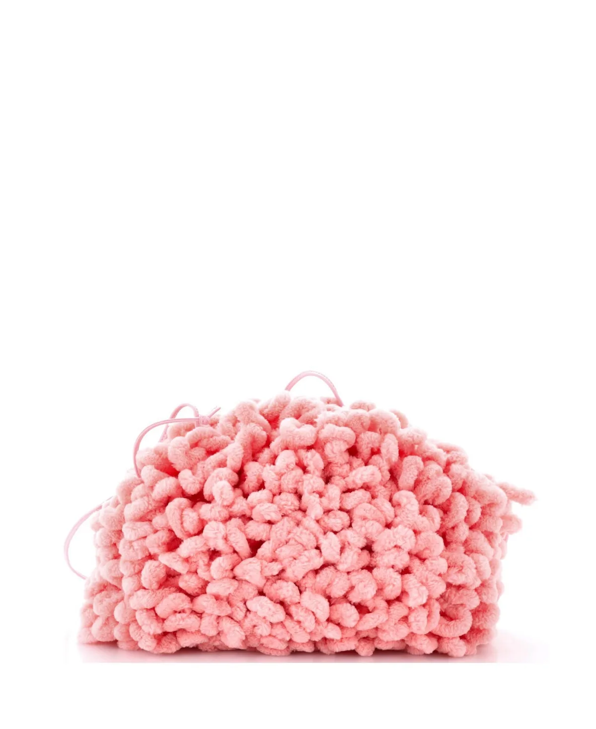 Pre-Owned Bottega Veneta Mini the Wave Pouch Twisted Chenille by Bottega Veneta