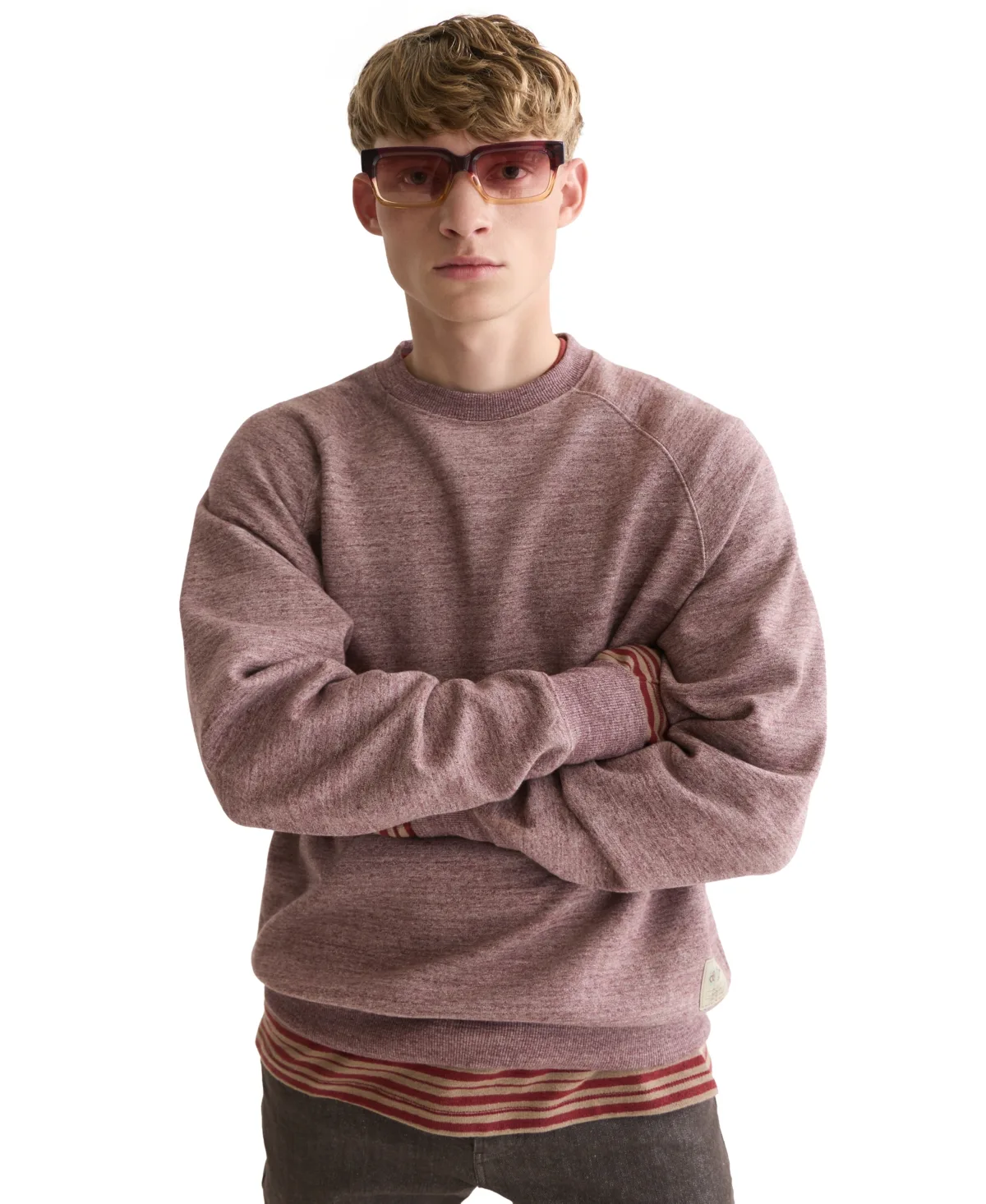 Flatlock-Stitching Crewneck Sweatshirt by Scotch & Soda