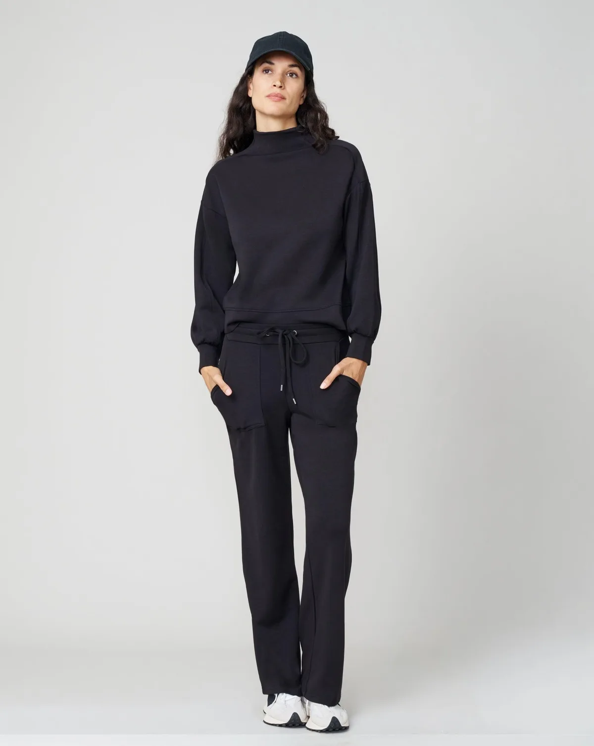 Mockneck Modal Top and Wide Leg Pant by Cable & Gauge
