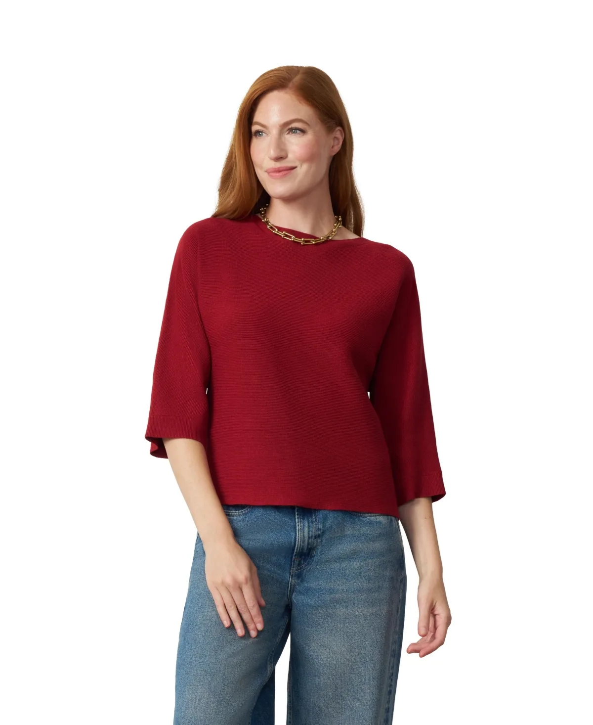 Boat Neck Dolman Sweater