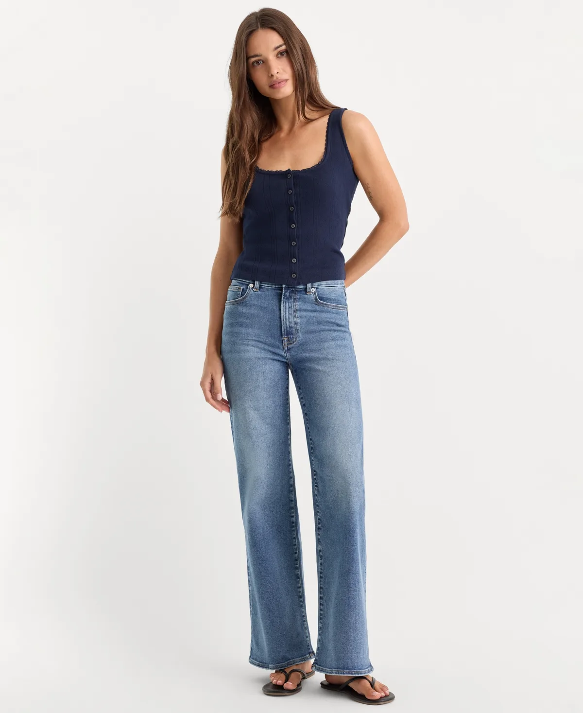 Always Fits Palazzo Wide-Leg Jeans by GOOD AMERICAN