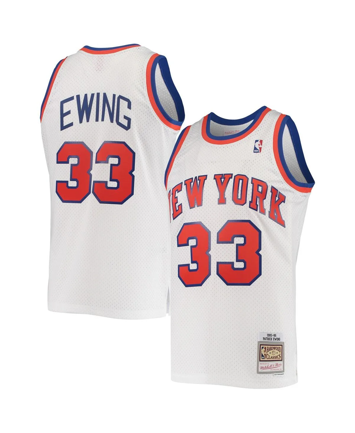 Mitchell & Ness Patrick Ewing New York Knicks 1985-86 Hardwood Classics Swingman Jersey by Mitchell & Ness