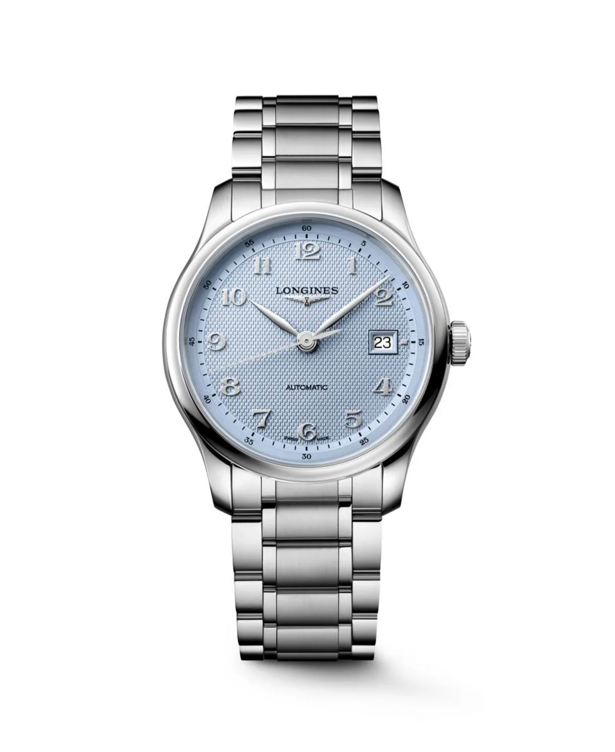 Master Collection Silver Stainless Steel Strap Watch 39mm by Longines