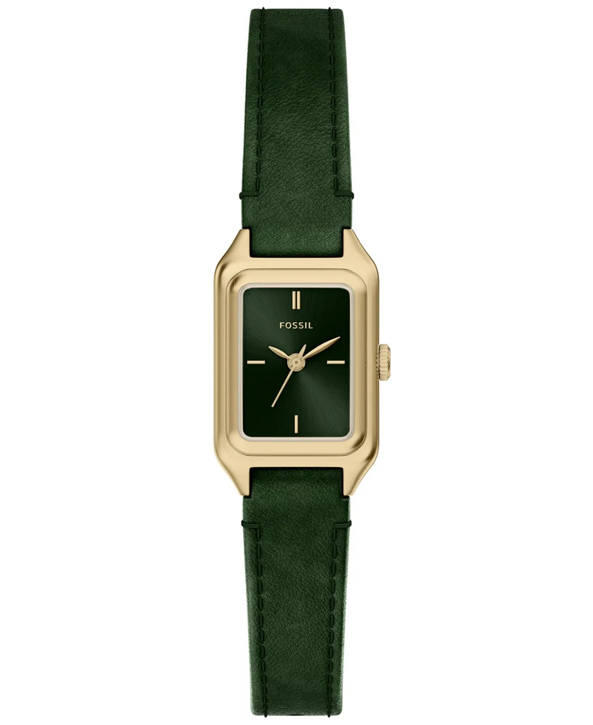 Quartz Raquel Green Leather Watch 18mm by Fossil