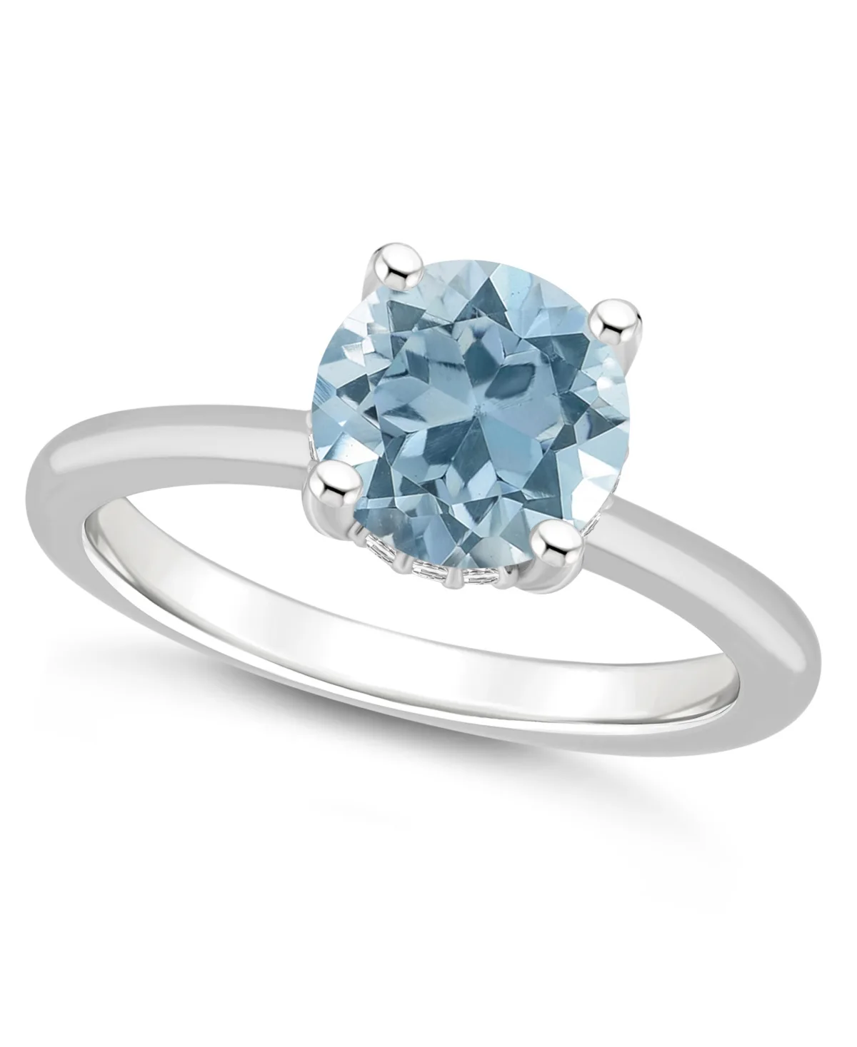 Sky Blue Topaz (2-2/5 Ct.t.w.) and Diamond Accent Ring in Sterling Silver by Macy's