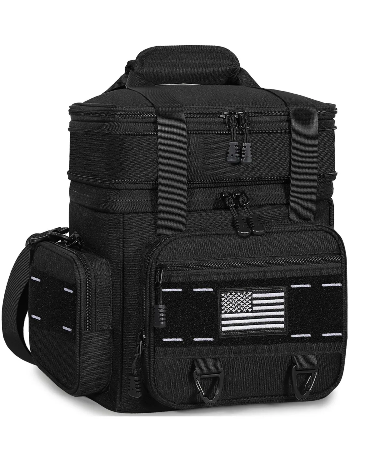 25L Ulated Lunch Box Men Double Deck Heavy Duty Cooler Bag Camping Outdoor Picnics by Aofar
