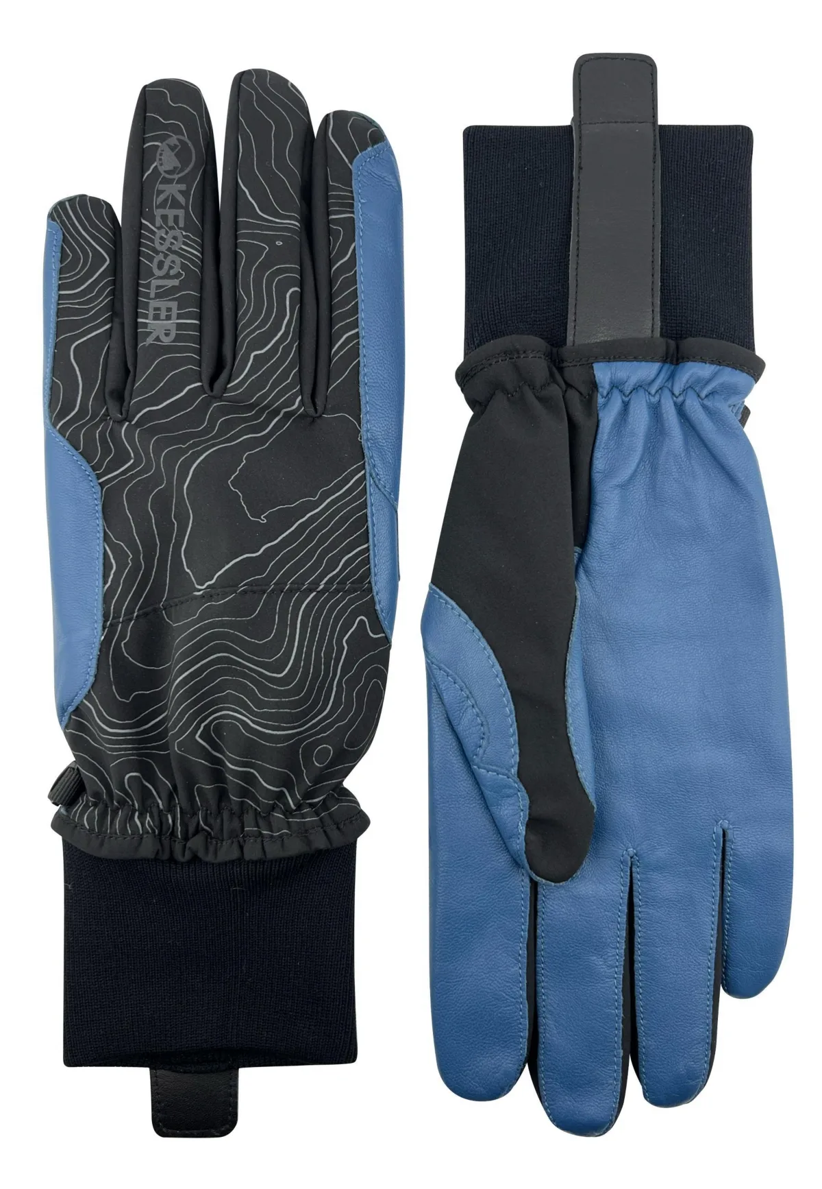 Insolated Leather Palm and Touchscreen Snow Gloves Hafjell
