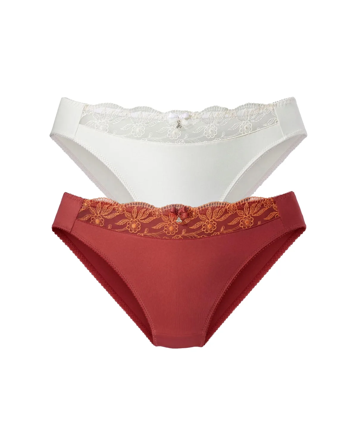 2 Pack Lace Accent Panties by Lascana