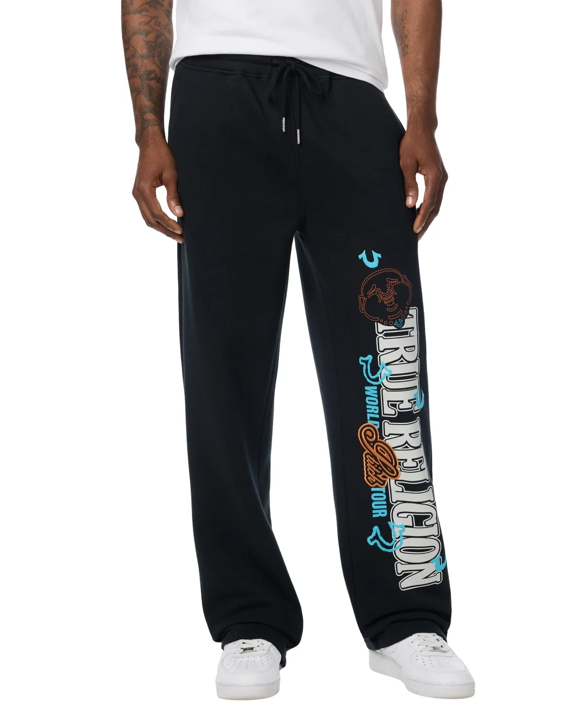 Southwest Straight-Leg Puff-Print Graphic Sweatpant by True Religion