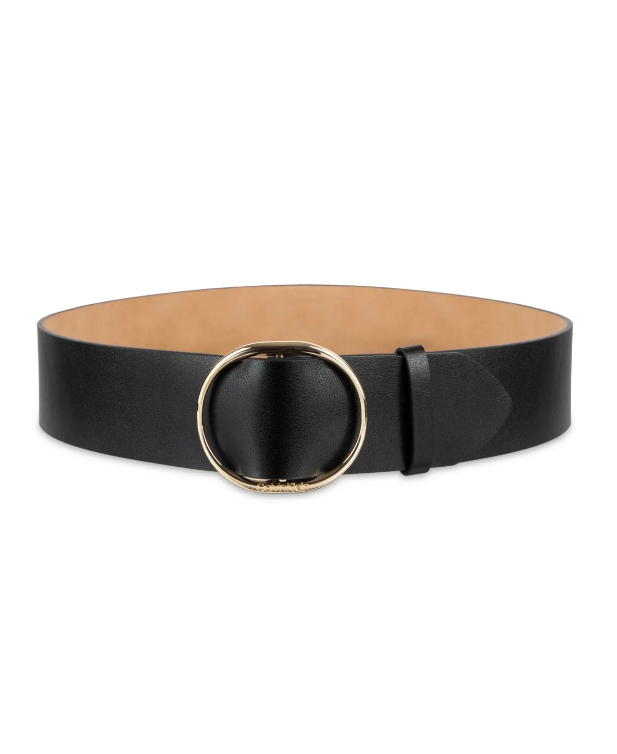 Fully Adjustable Leather Slide Buckle Belt by Calvin Klein