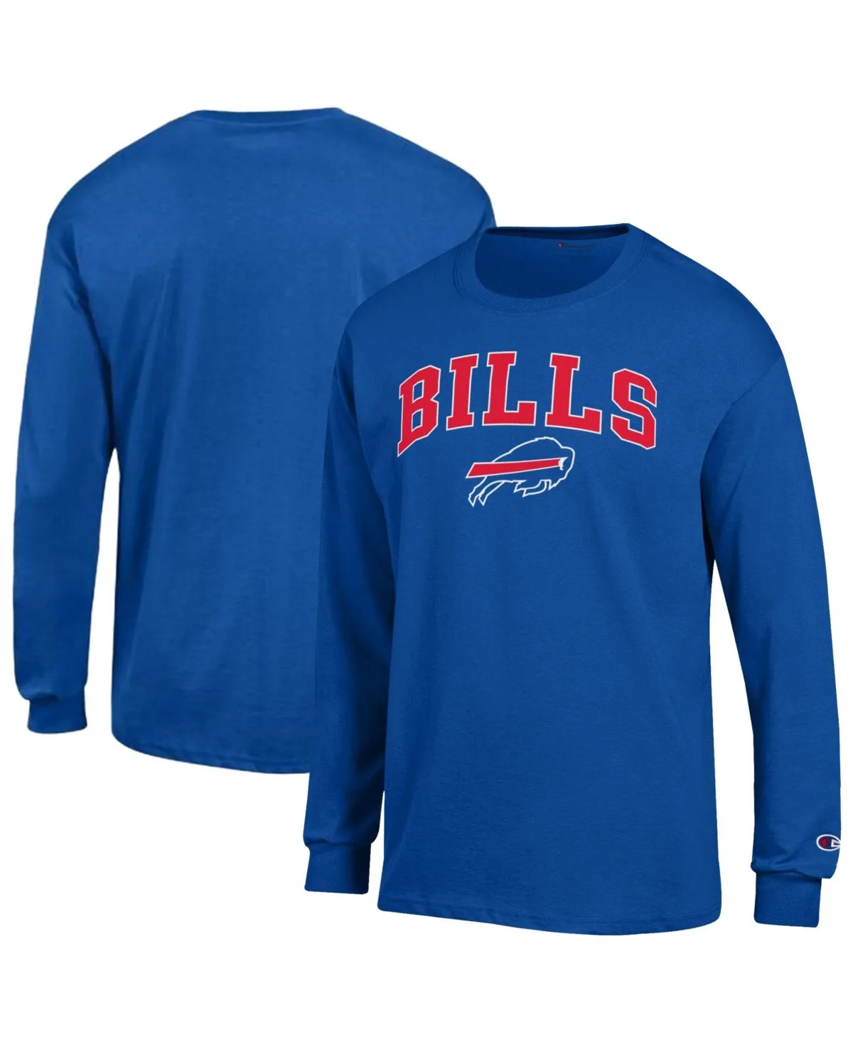 Buffalo Bills Arch Over Logo Long Sleeves T-Shirt by Champion
