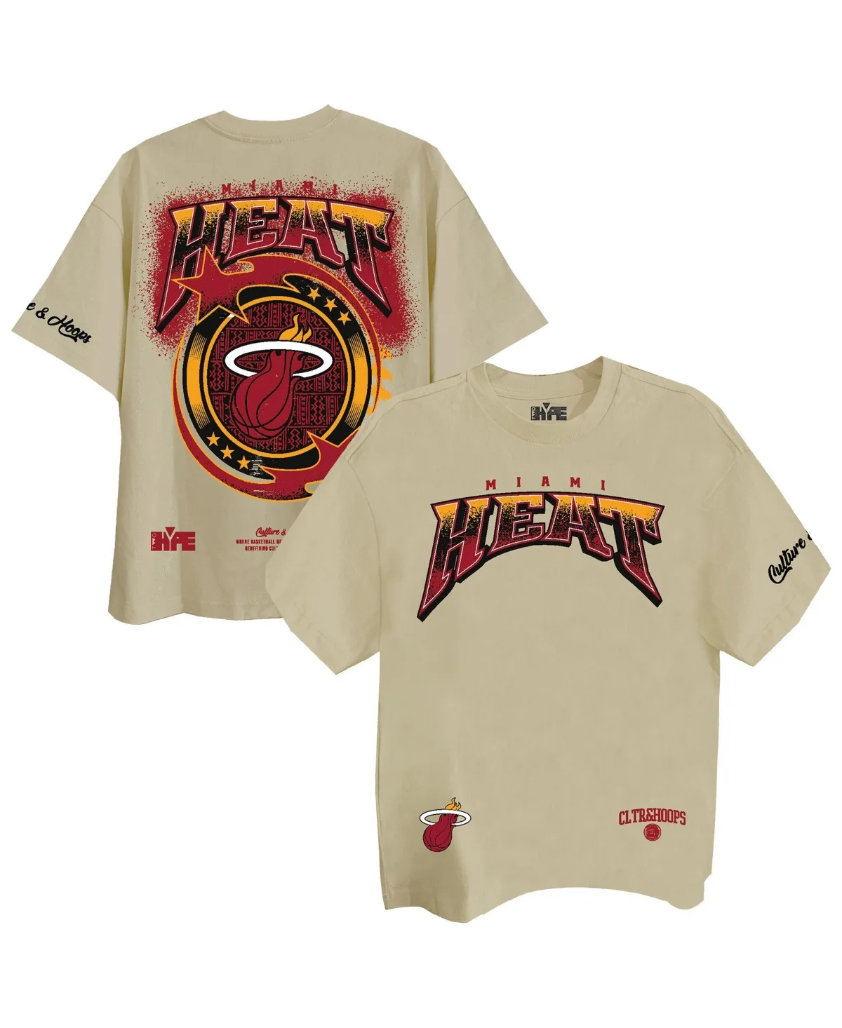 Miami Heat Drip Dime Elevated Drop Shoulder T-Shirt by Two Hype