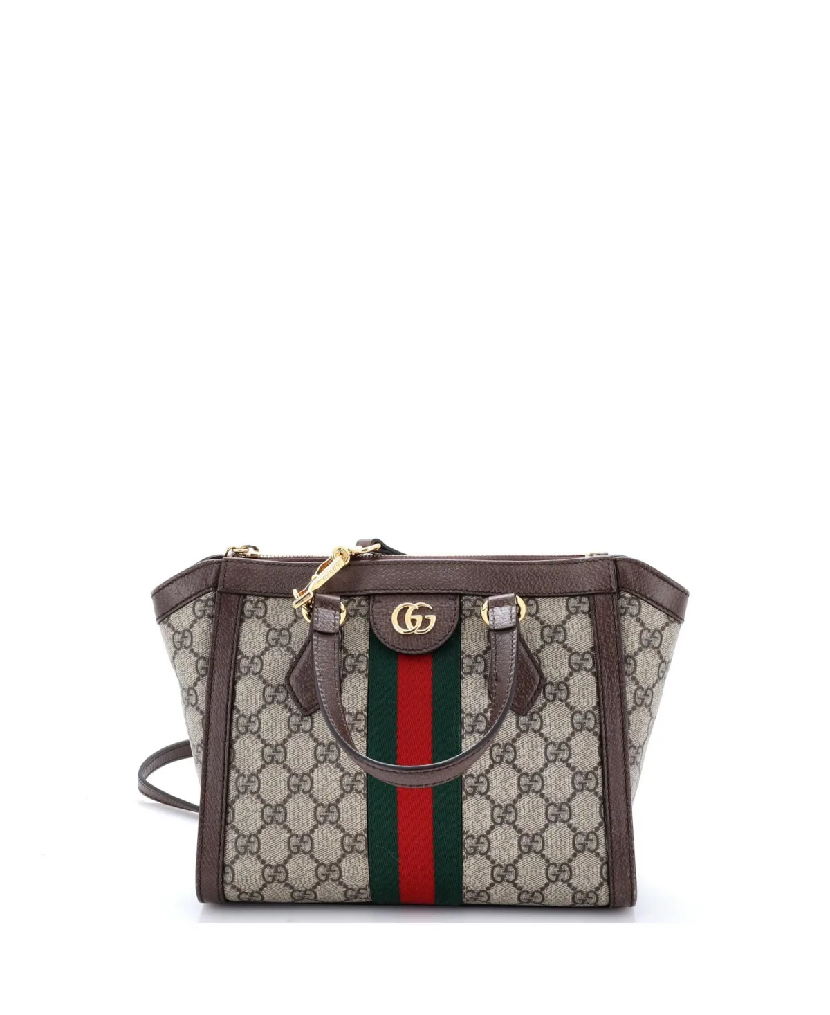 Pre-Owned Small Ophidia Top Handle Tote GG Coated Canvas