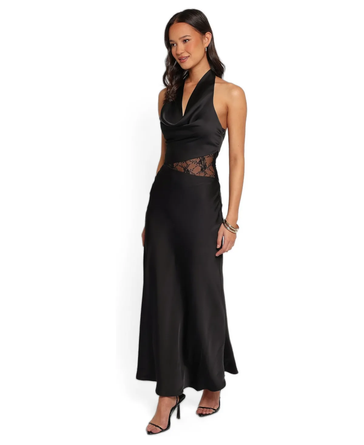Jameela Halter Maxi Lace Dress by Petal and Pup