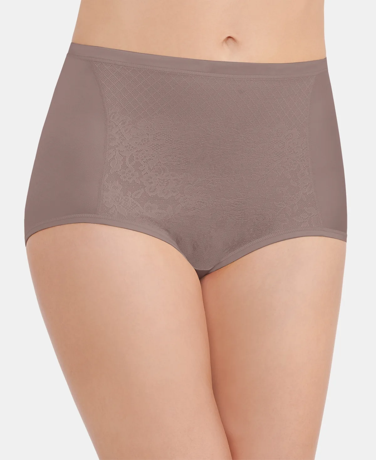 Smoothing Comfort with Lace Brief Underwear by Vanity Fair