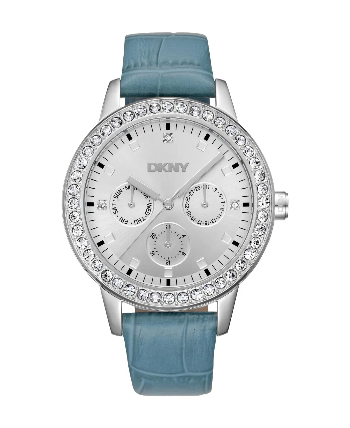 Evening Quartz Leather Strap Watch by DKNY
