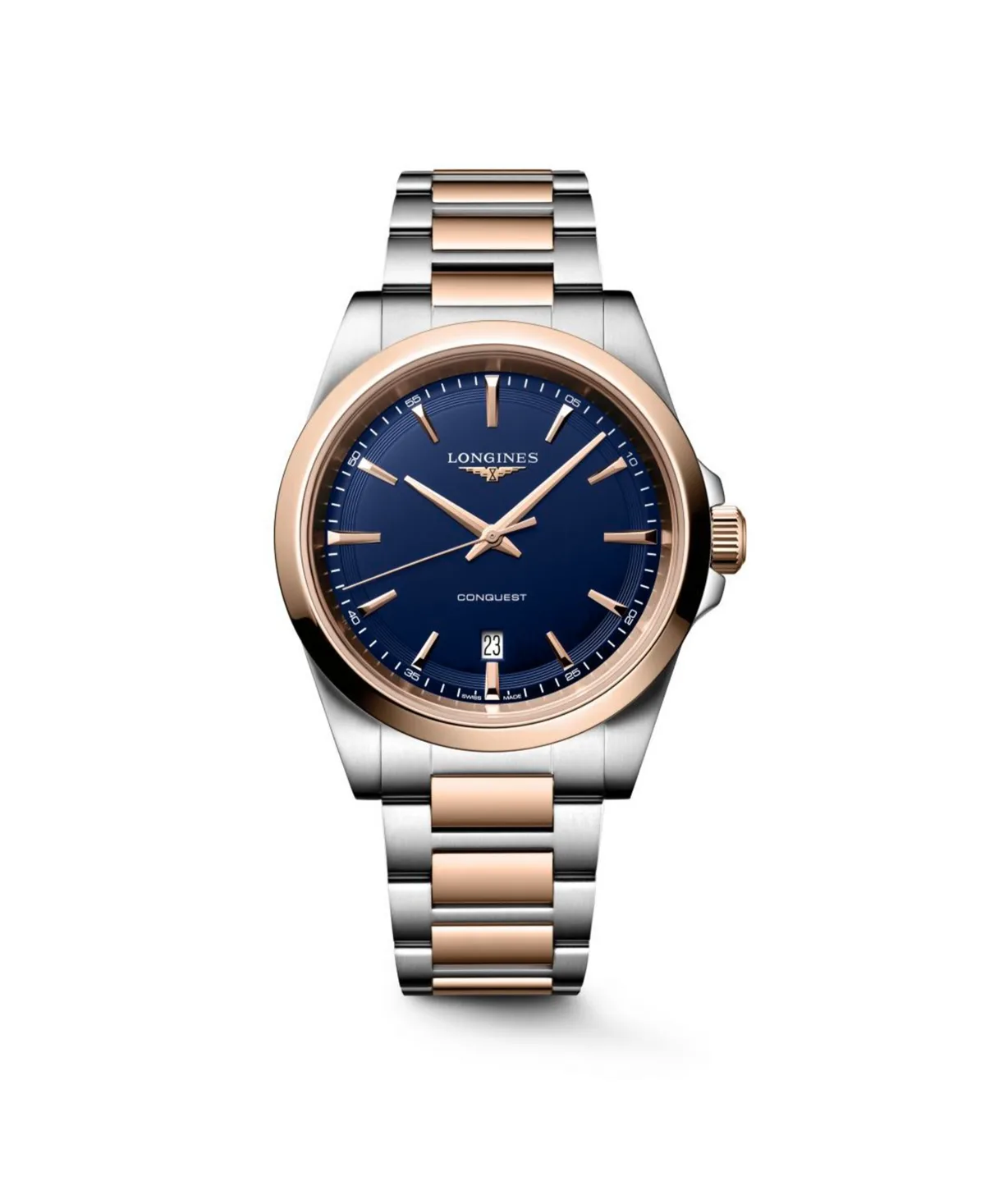Conquest Silver Stainless Steel Strap Watch 41mm by Longines