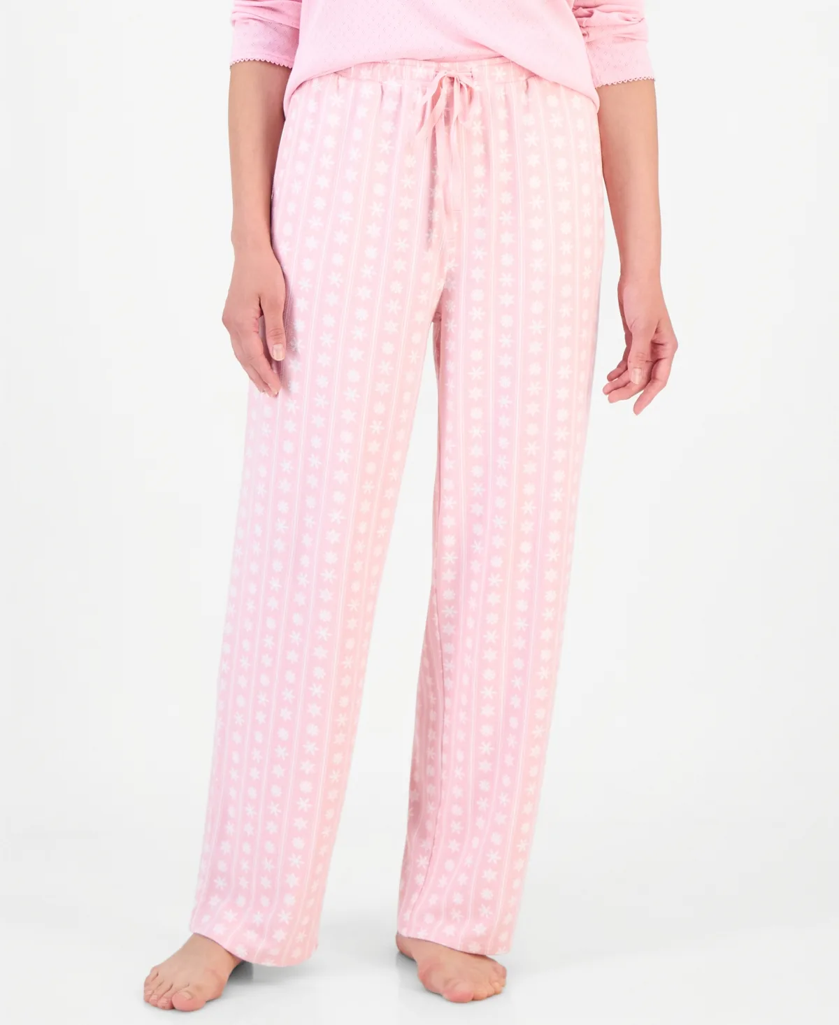 Soft Knit Printed Pajama Pants, Created for Macys by Charter Club