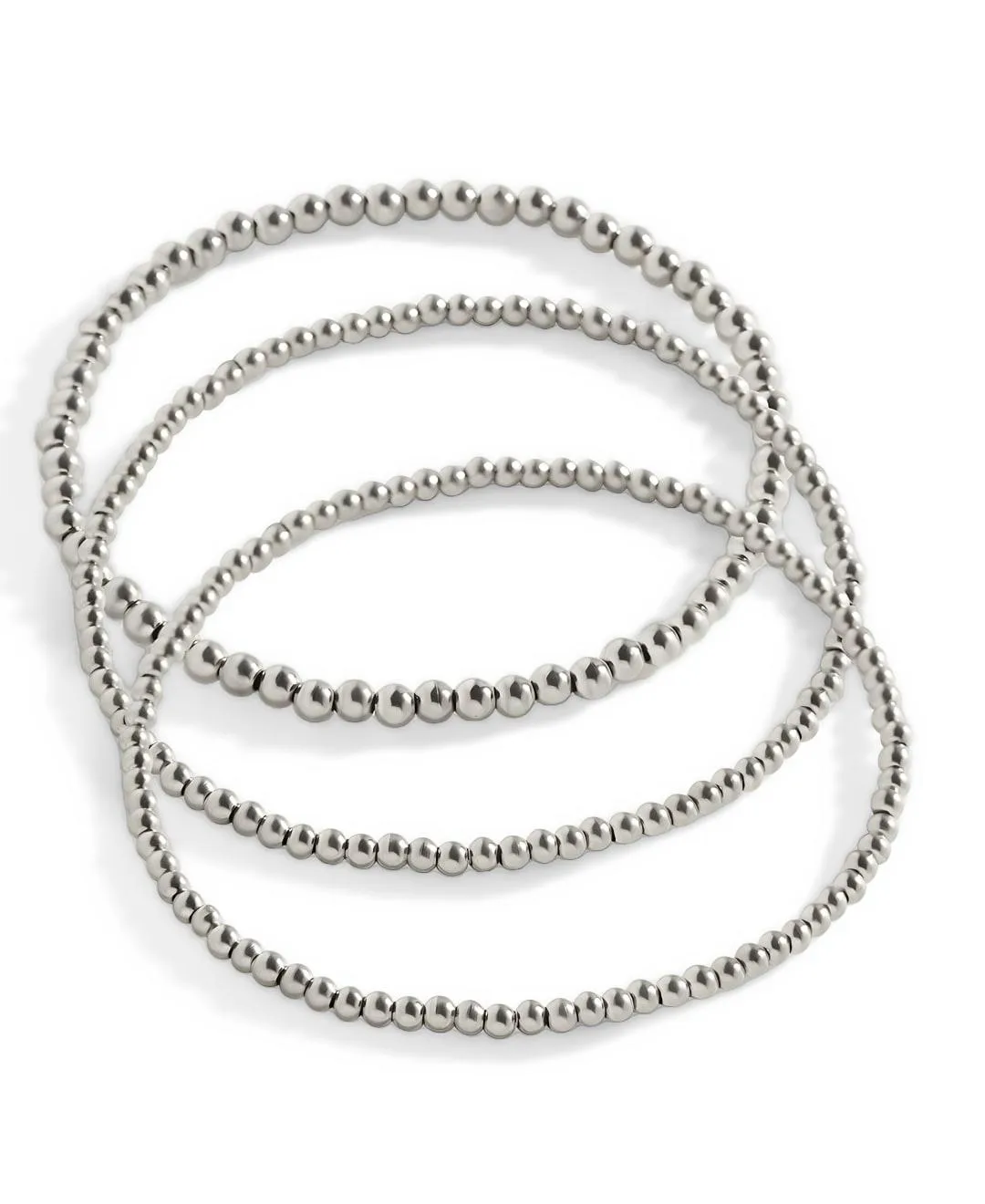 Gold-Tone Beaded Stretch Bracelet, 3-Piece Set by Mint & Lily