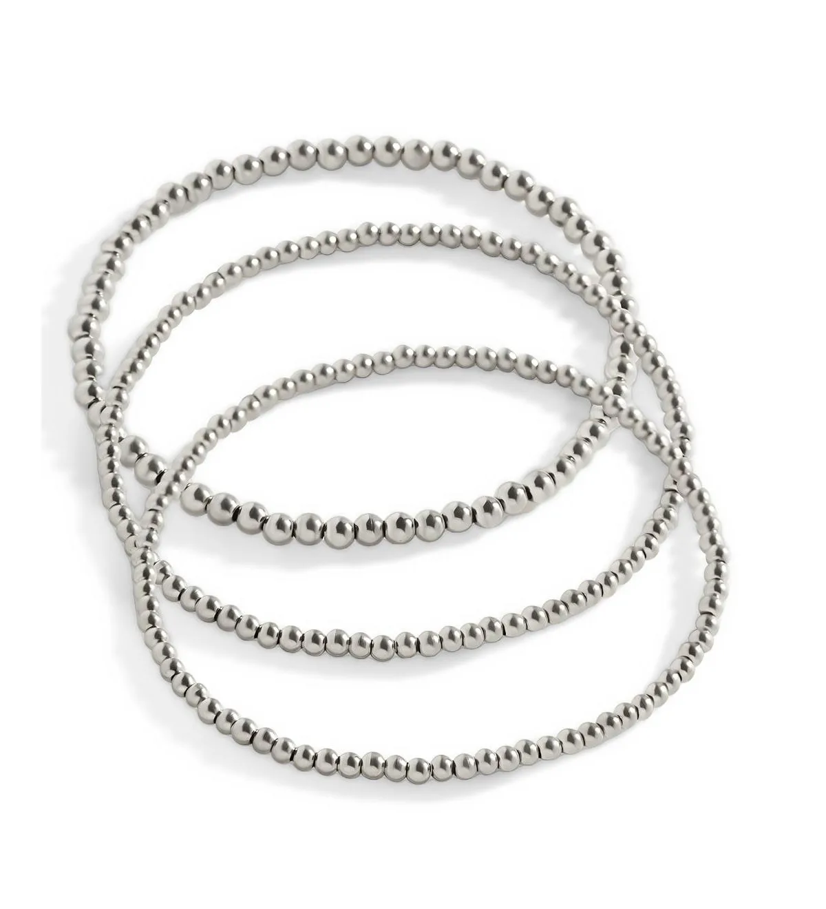 Gold-Tone Beaded Stretch Bracelet, 3-Piece Set by Mint & Lily