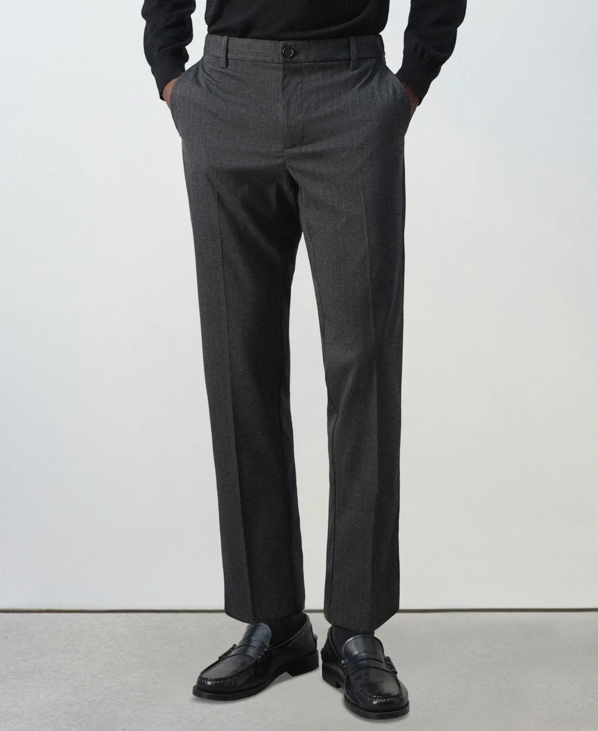 Bologna Pleated Striped Cropped Pants by Mango